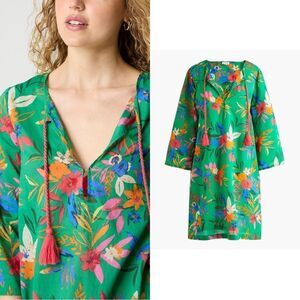 NWT J CREW Factory Printed beach tunic
